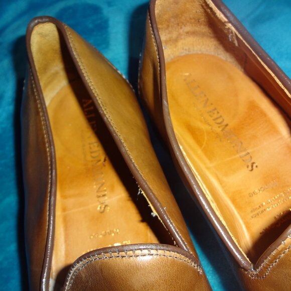 Coffee Brown Leather Allen Edmonds Macrae Loafers 13D - Picture 6 of 6